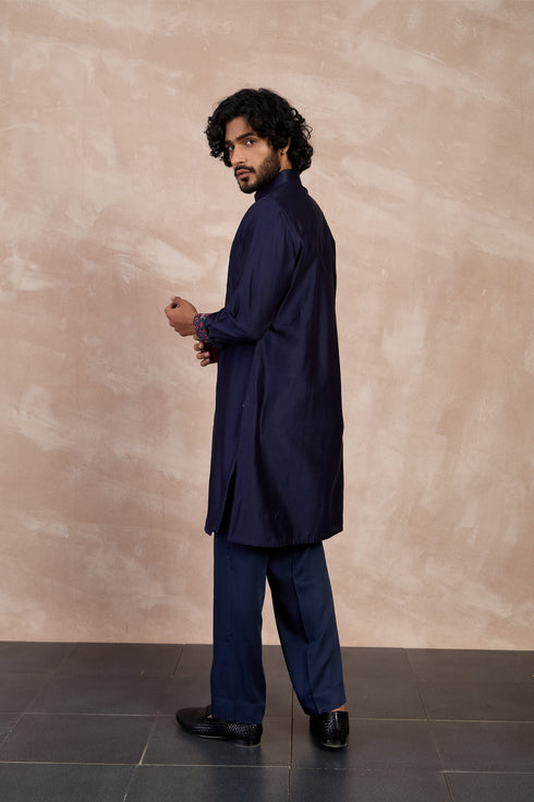 Plain Chanderi Silk Straight Kurta Set